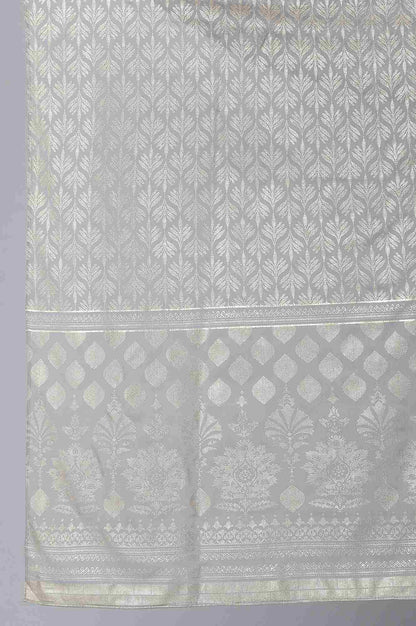 Silver Printed Chiffon Dupatta