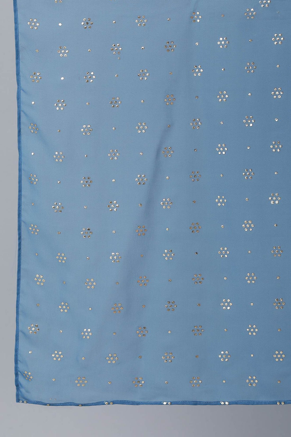 Blue Foil Print Dupatta