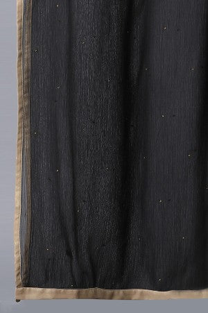 Black Floral Print kurta With Dupatta & Palazzo