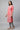 Pink Round Neck Printed Kurta