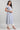 Blue Round Neck Striped Liva kurta