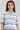 Blue &amp; White Shirt Collar kurta