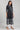Blue Shirt Collar A-line kurta