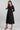 Black Round Neck Yarn-dyed Dress