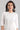 White Straight Ethnic kurta in Band Collar