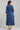 Blue Round Neck yarn-dyed Dress