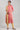 Pink Band Collar Printed kurta