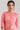 Pink Band Collar Printed kurta
