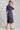 Blue Band Collar Printed kurta
