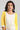 Yellow Round Neck Printed Liva kurta
