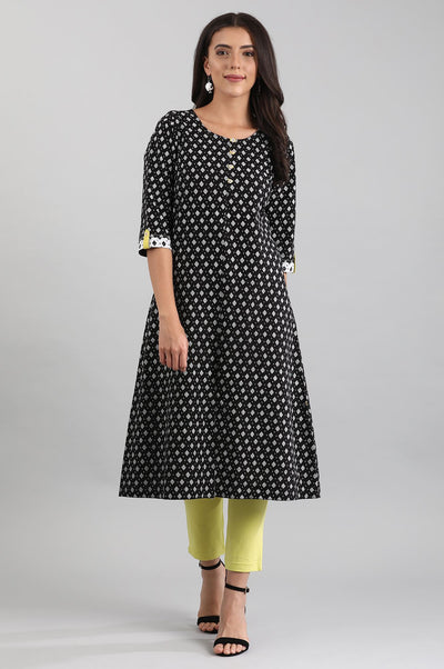 Off-White Round Neck Reversible kurta