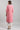 Pink Band Collar Yarn-dyed Liva kurta