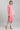 Pink Band Collar Yarn-dyed Liva kurta