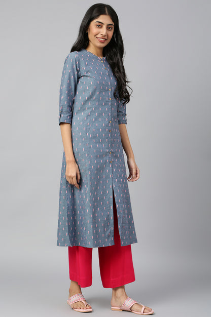 Indigo Blue Doddy kurta