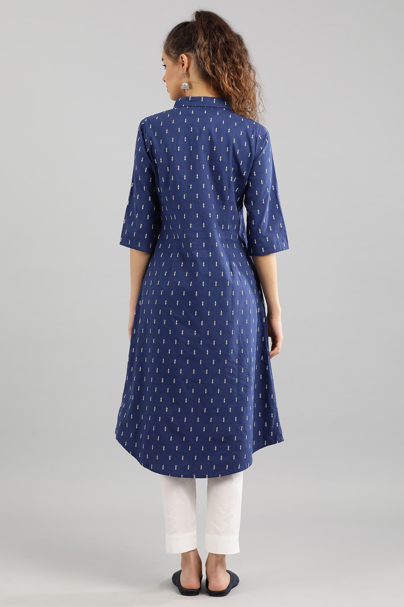 Blue Y/D A-Line kurta