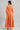 Orange Printed Flared Dress