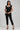 Black Round Neck Solid Liva Top