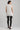White Shirt Collar Yarn-dyed Liva Top