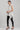 White Shirt Collar Yarn-dyed Liva Top
