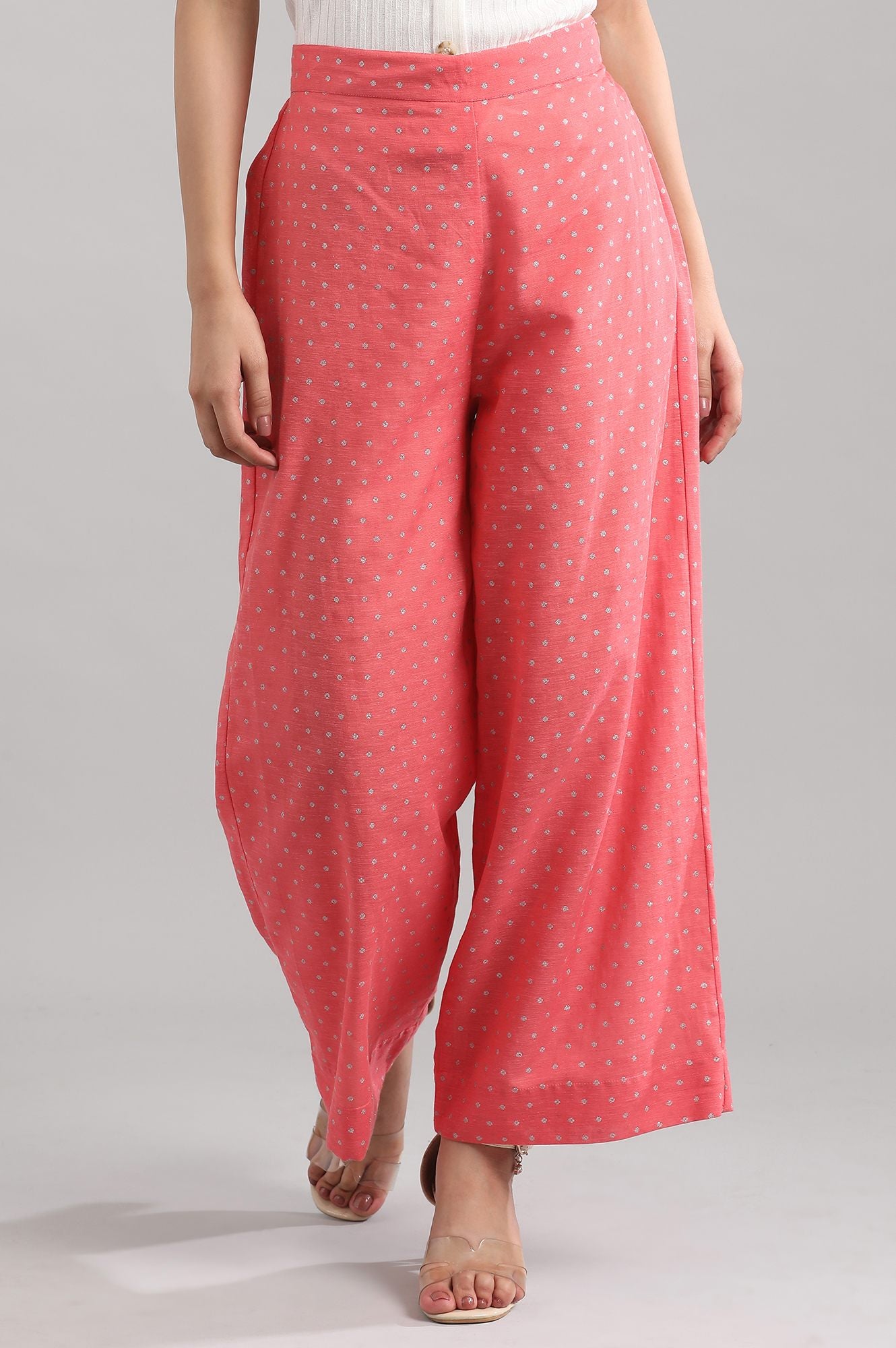 Coral Printed Palazzos