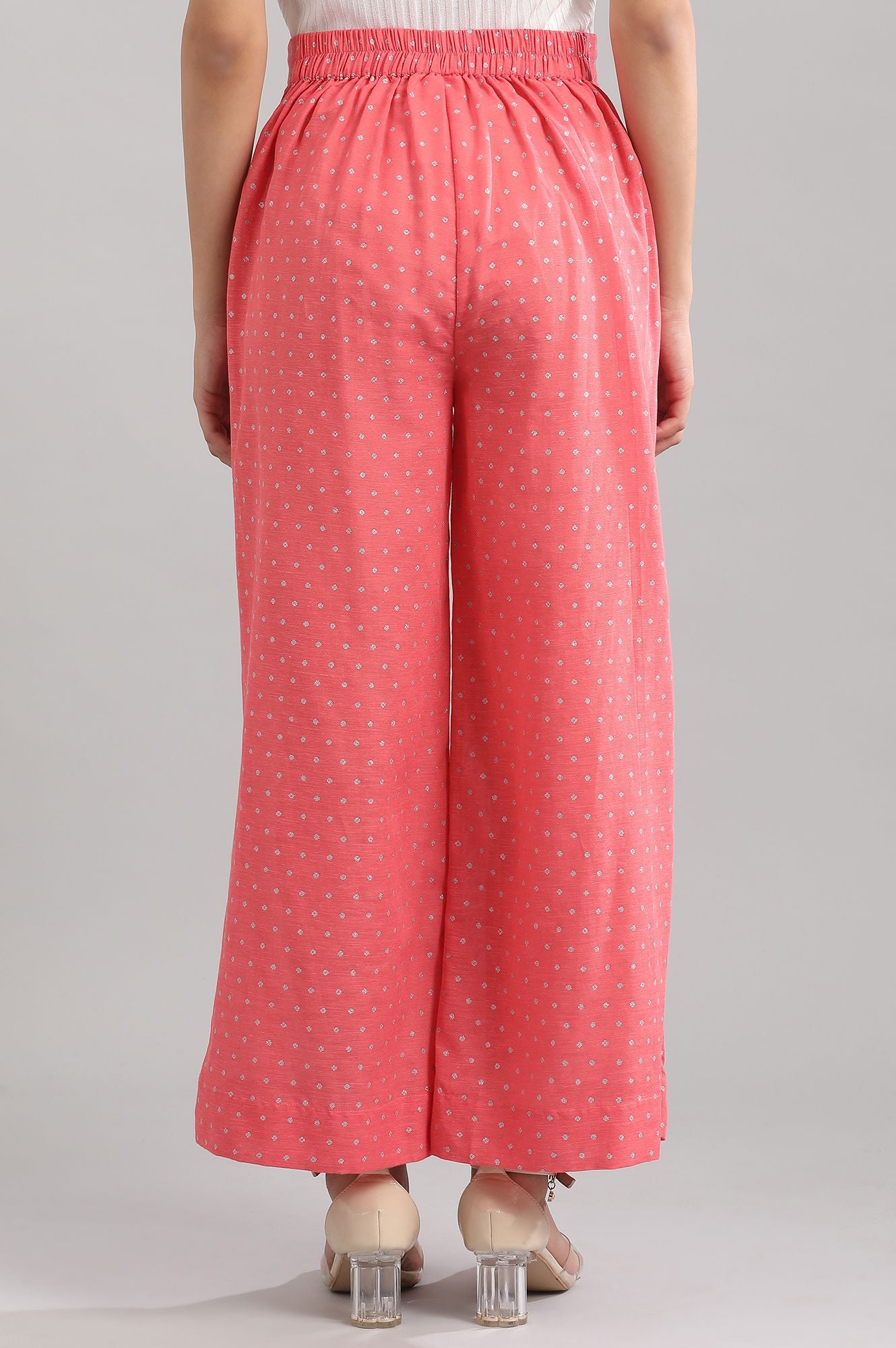 Coral Printed Palazzos