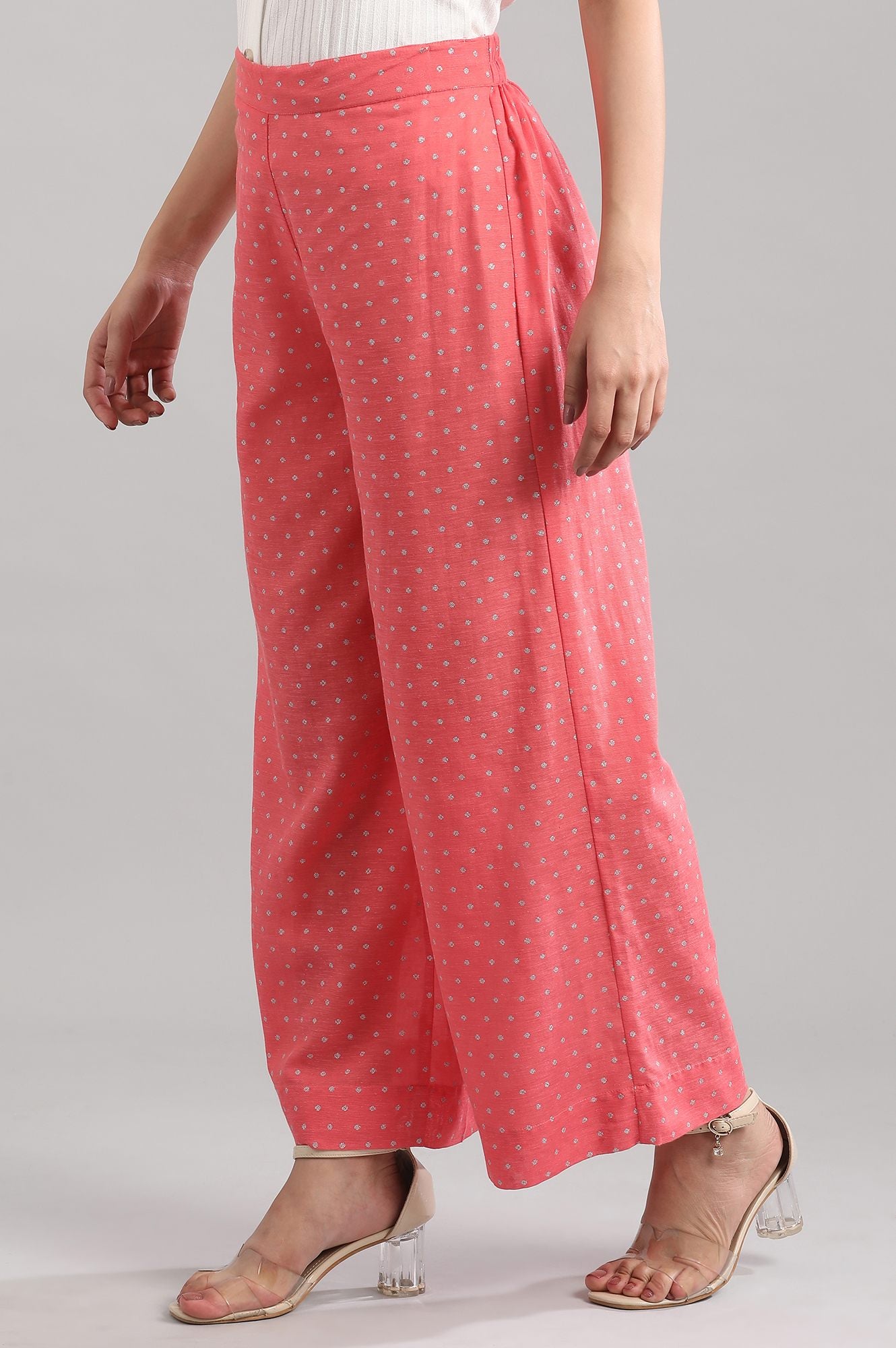 Coral Printed Palazzos