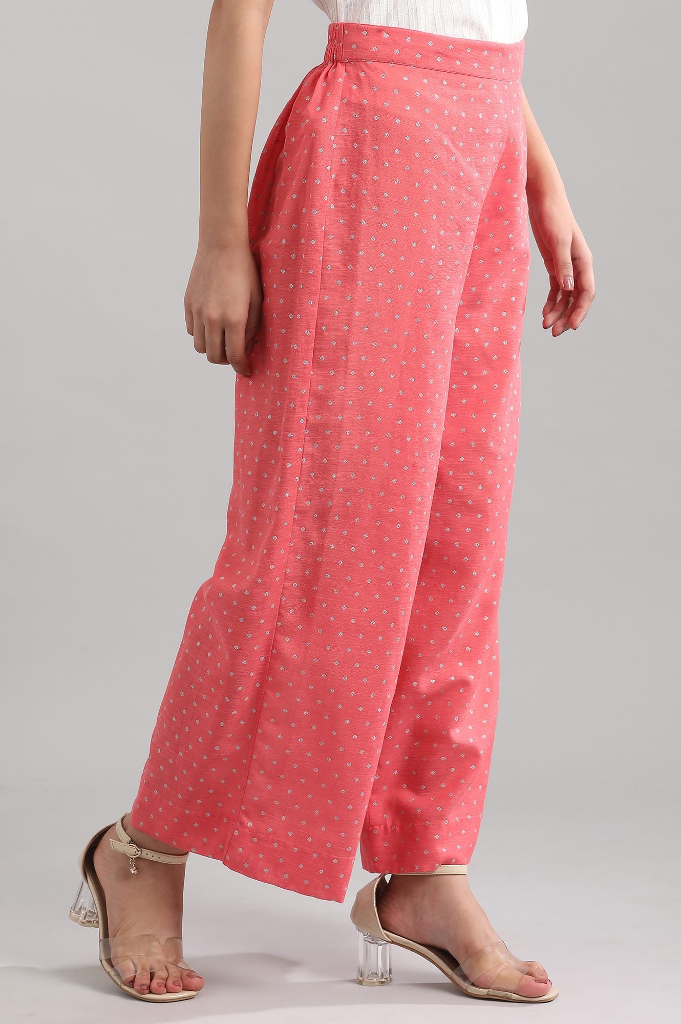 Coral Printed Palazzos