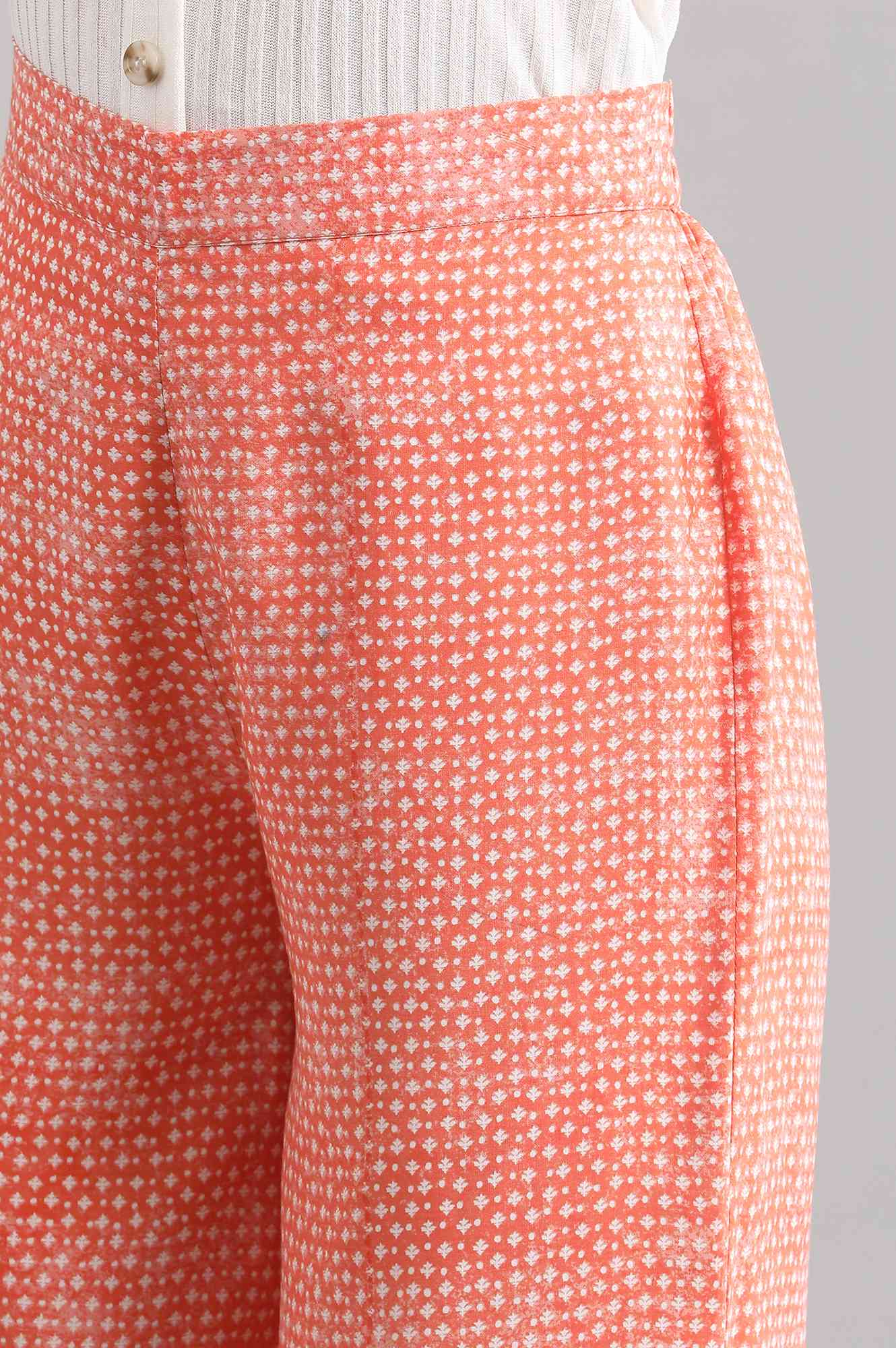 Peach Printed Palazzos