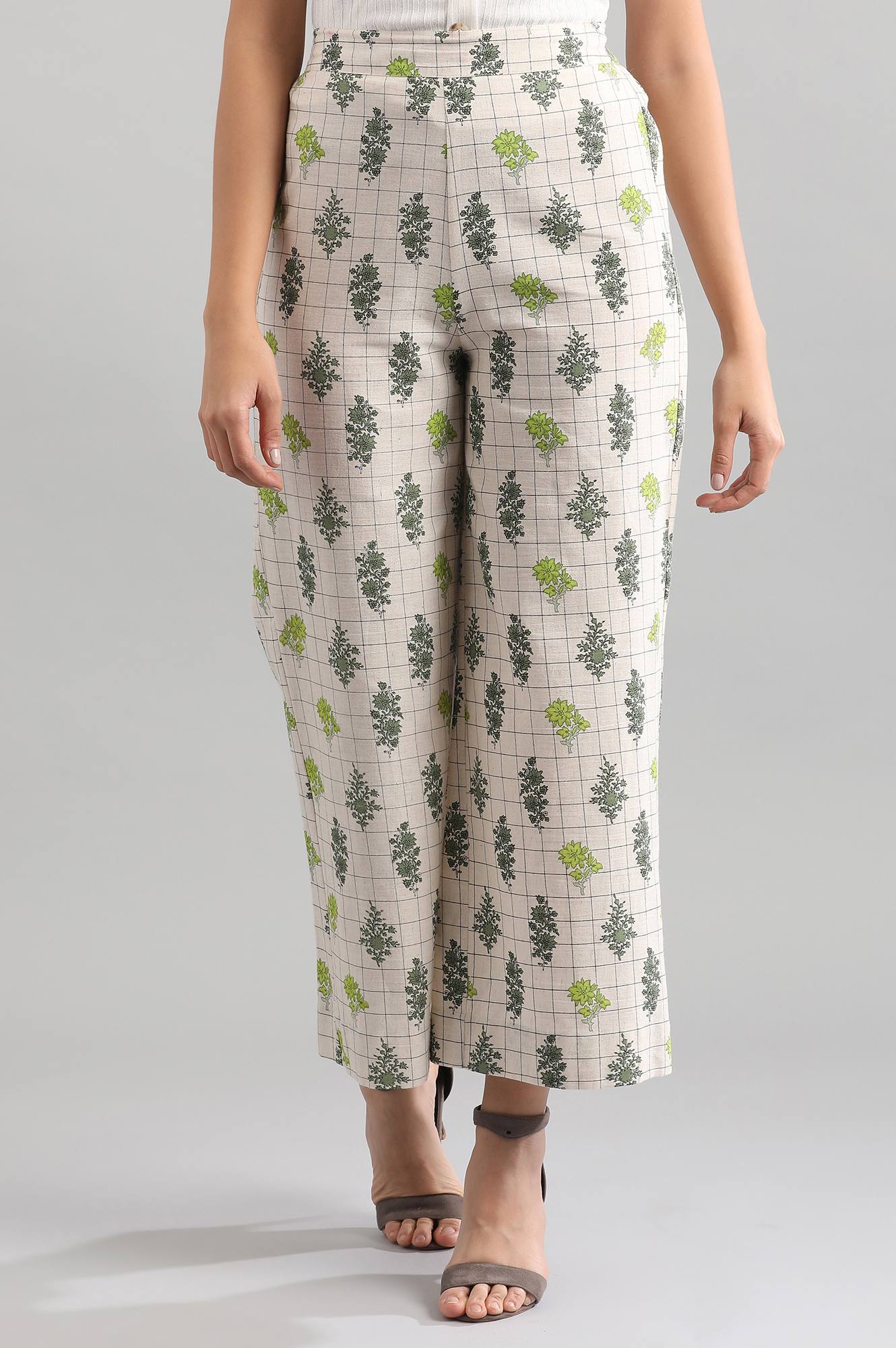 Natural Printed Palazzos