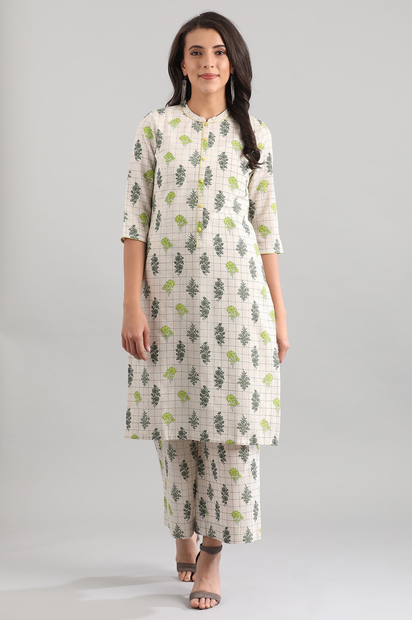 Natural Printed Palazzos