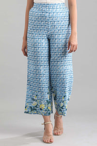 Blue Printed Palazzos