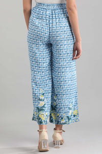 Blue Printed Palazzos