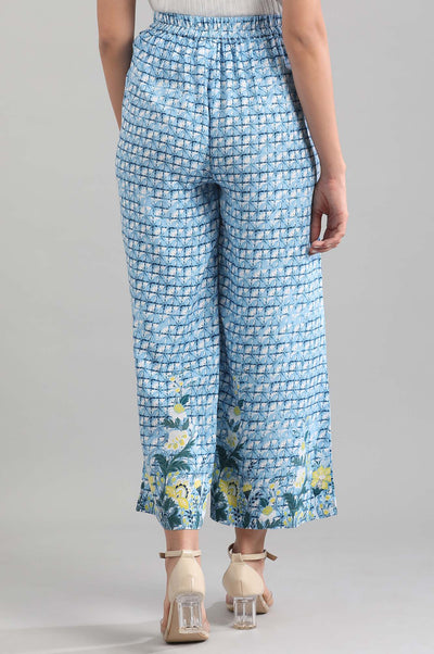 Blue Printed Palazzos
