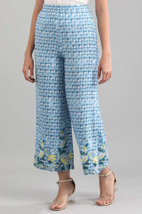 Blue Printed Palazzos