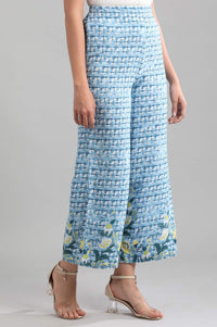 Blue Printed Palazzos