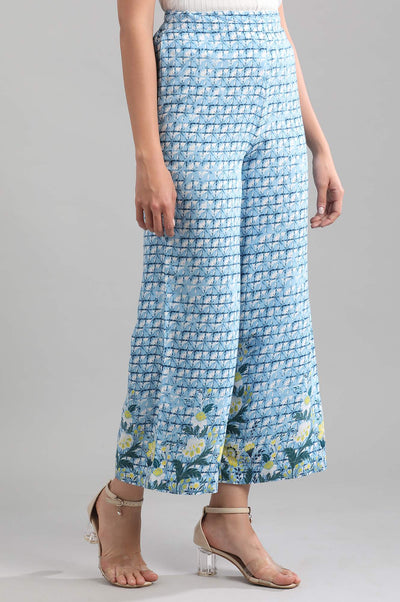 Blue Printed Palazzos