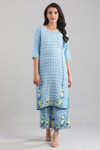 Blue Printed Palazzos