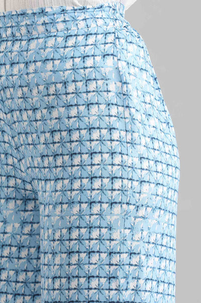 Blue Printed Palazzos