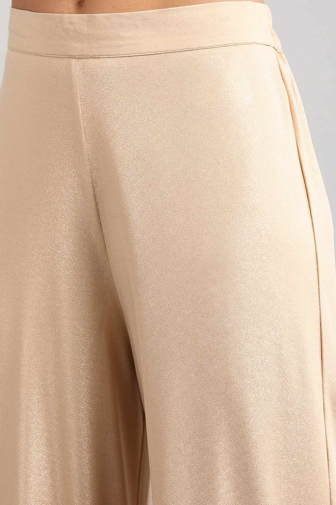 Rich Gold Straight Palazzos