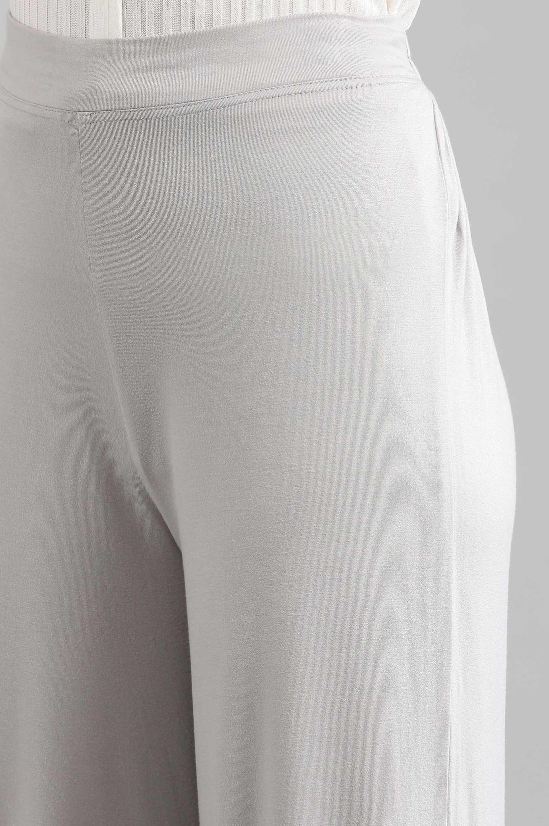 Silver Straight Palazzos