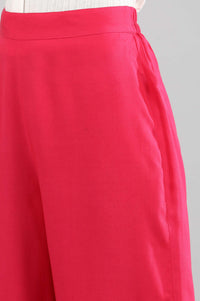 Pink Solid Palazzos