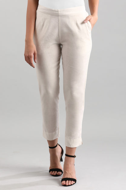 Natural Solid Trousers