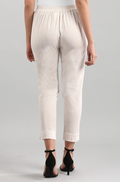 Natural Solid Trousers