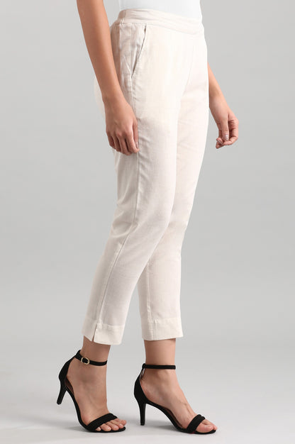 Natural Solid Trousers