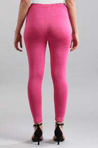 Pink Solid Tights