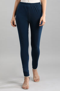 Blue Solid Churidar