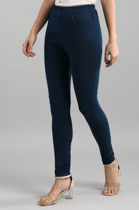 Blue Solid Churidar