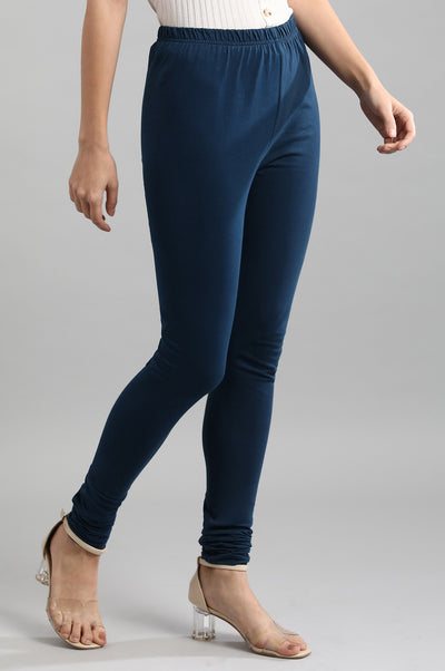 Blue Solid Churidar