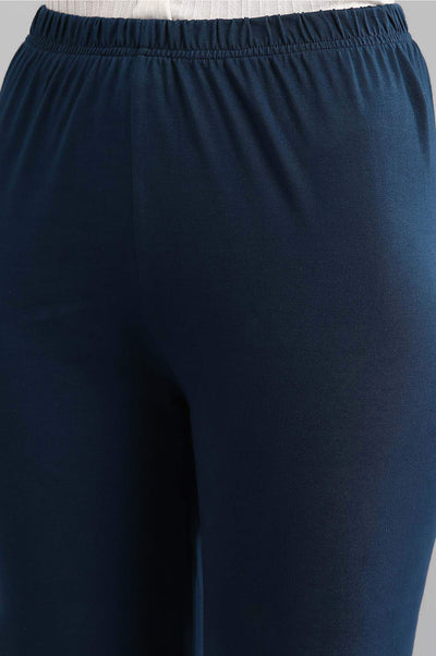 Blue Solid Churidar