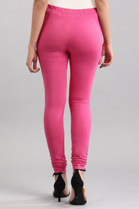 Pink Solid Churidar